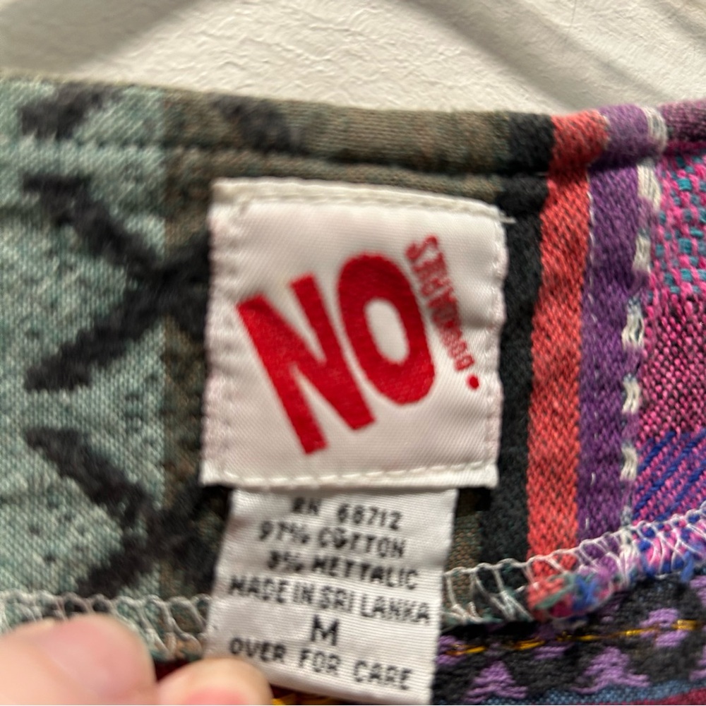 No Boundaries Multicolored Cotton Patchwork Vest,… - image 3